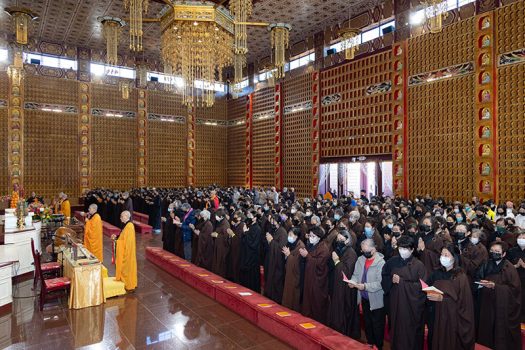 西來寺彌陀佛七法會12月28日上午圓滿。