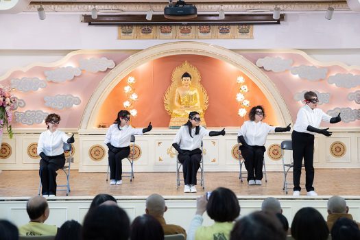 團體組「佛光獎」得主:核桃分會逗趣的表演相當吸睛。