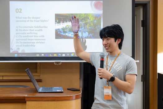 本年度新學員 Collin Wong發表《釋迦牟尼佛傳》讀後感，榮獲第一名。