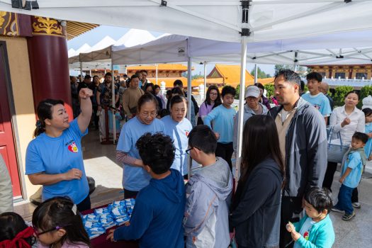 三好學園春季班開學典禮報到盛況。